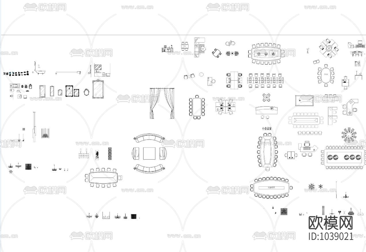 家装住宅CAD模型库精装版下载（渲染图4）