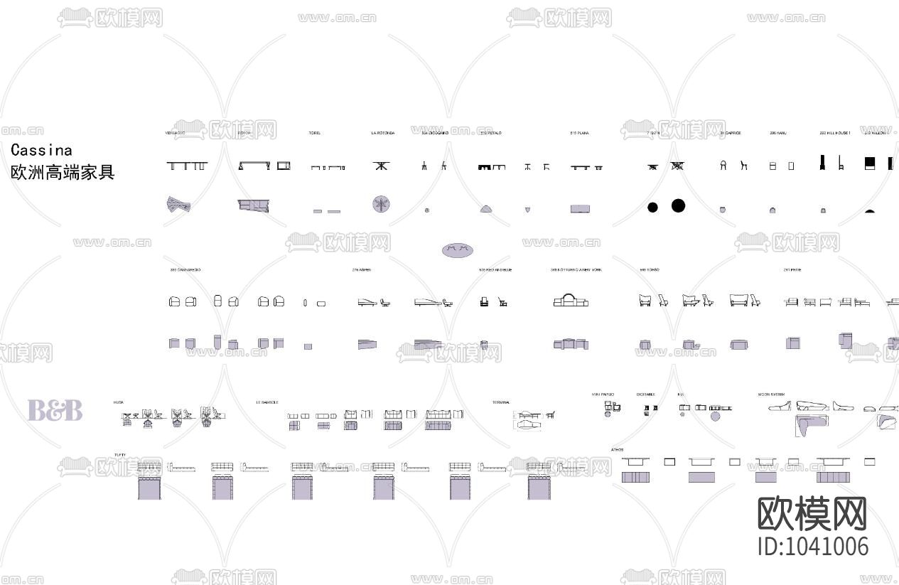 国外顶级家具模型CAD图库下载（渲染图3）