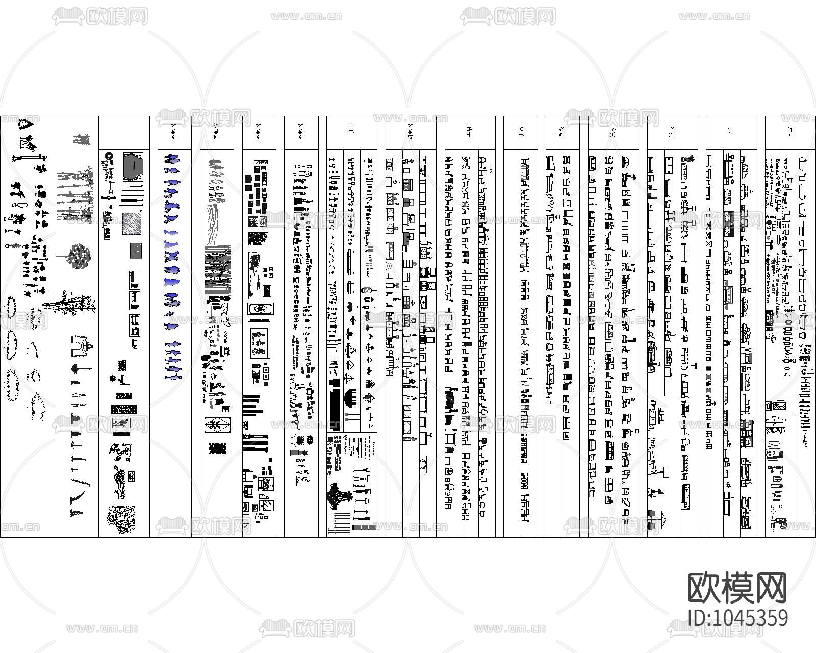 郑中立面图库下载（渲染图3）