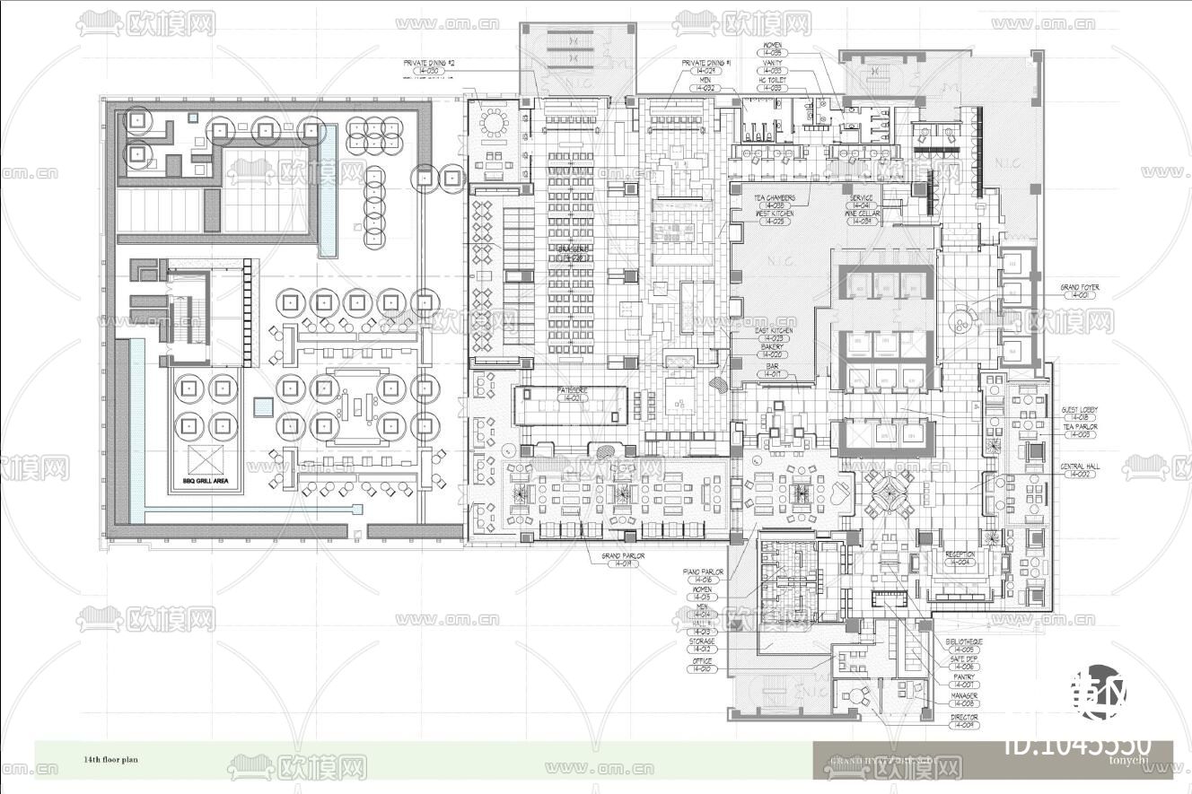群光君悦酒店CAD施工图+实景图