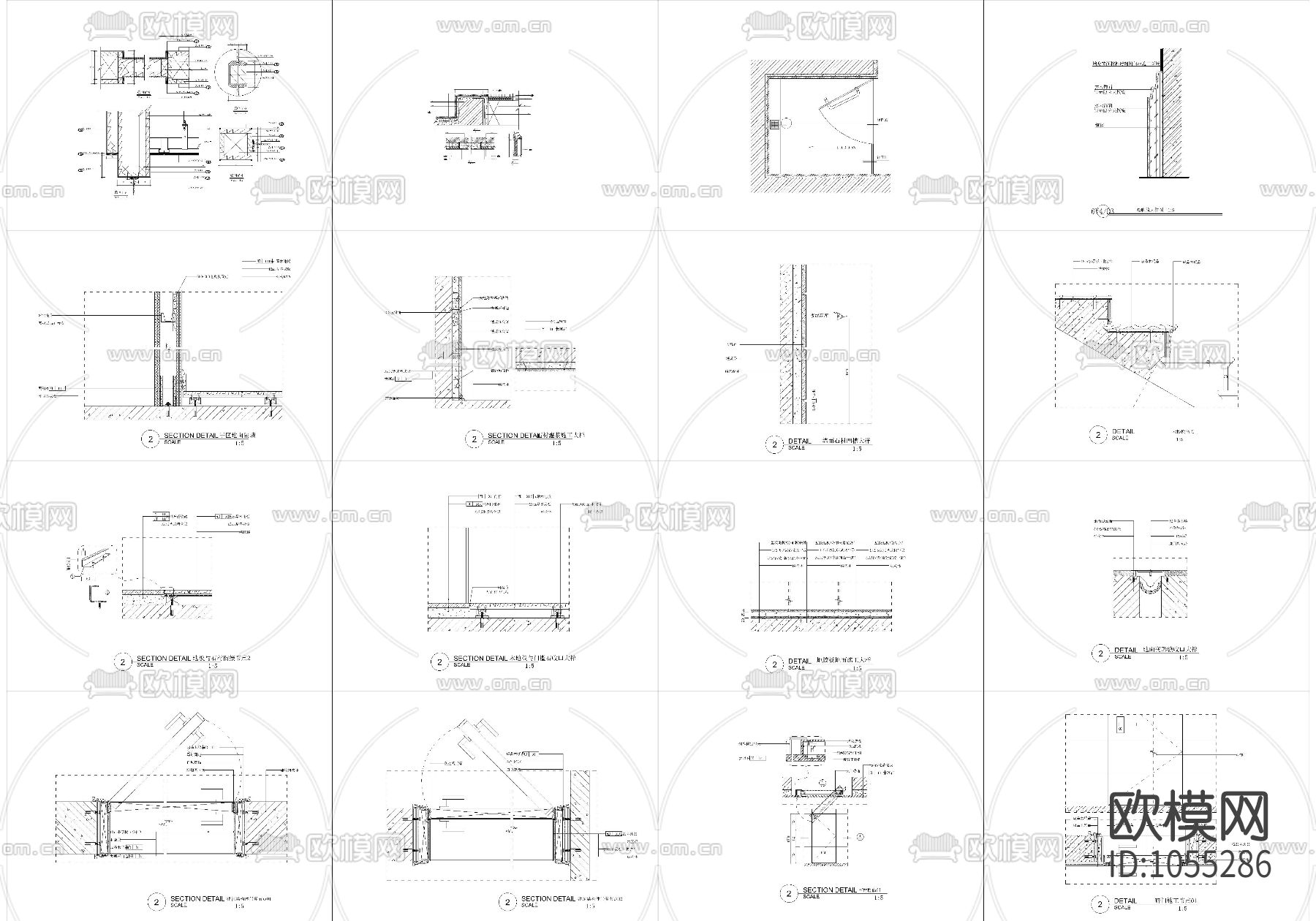 148个装饰节点施工详图下载（渲染图2）