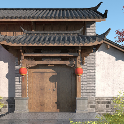 3d门面门头模型-建筑3d模型-3dmax模型免费下载-欧模网