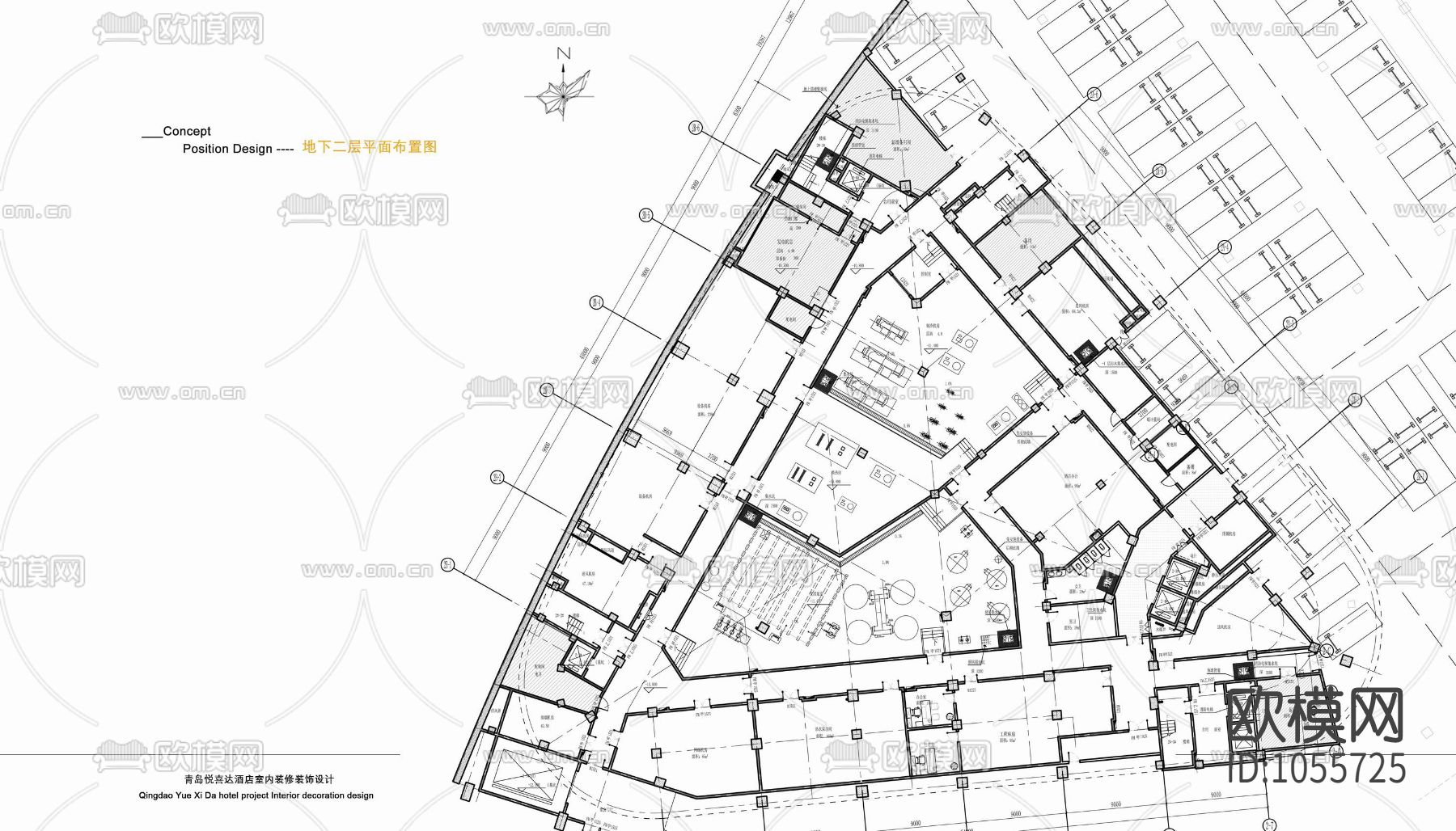 青岛悦喜达艺术酒店大堂宴会厅下载（渲染图10）