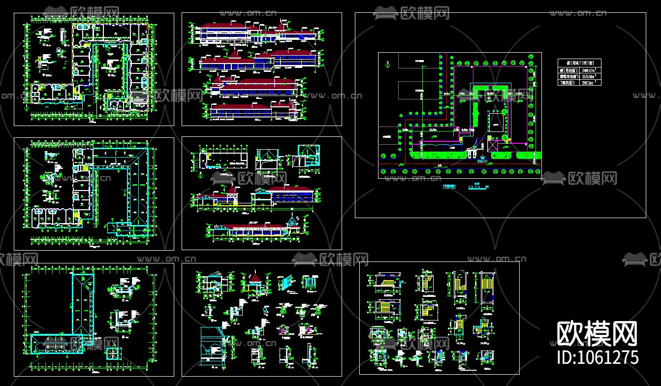 11套幼儿园建筑设计cad施工图