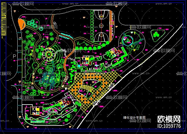 城市广场道路立交桥小区绿化下载（渲染图1）