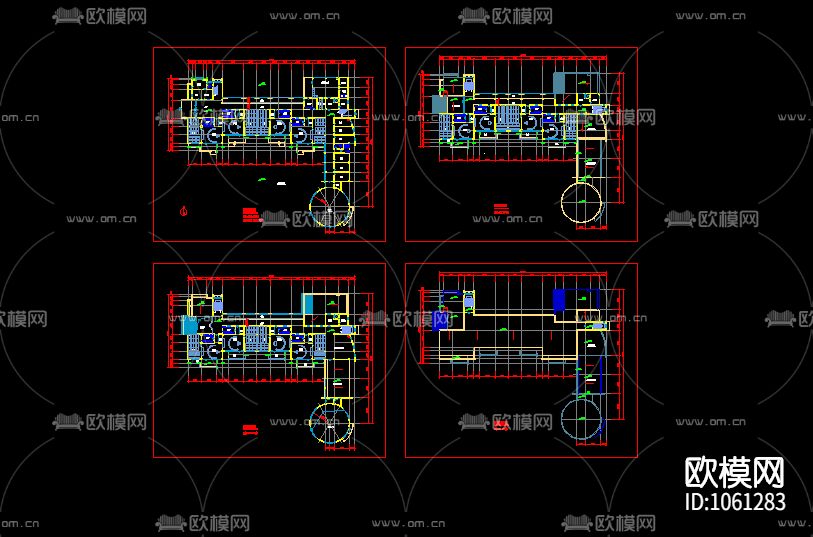 115套幼儿园建筑设计CAD施工图效果图下载（渲染图3）