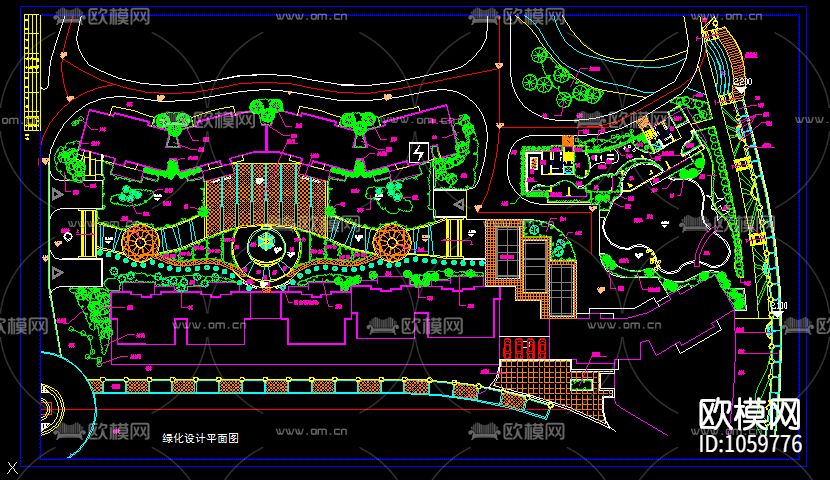 城市广场道路立交桥小区绿化下载（渲染图3）