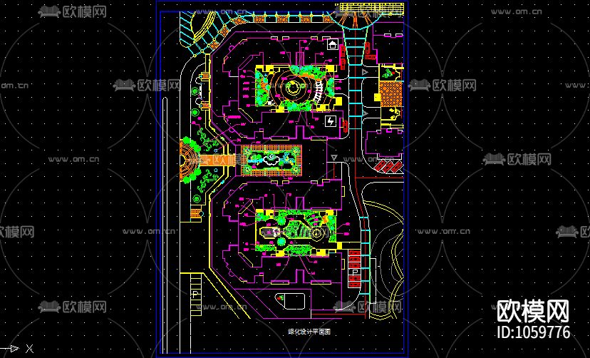 城市广场道路立交桥小区绿化下载（渲染图9）