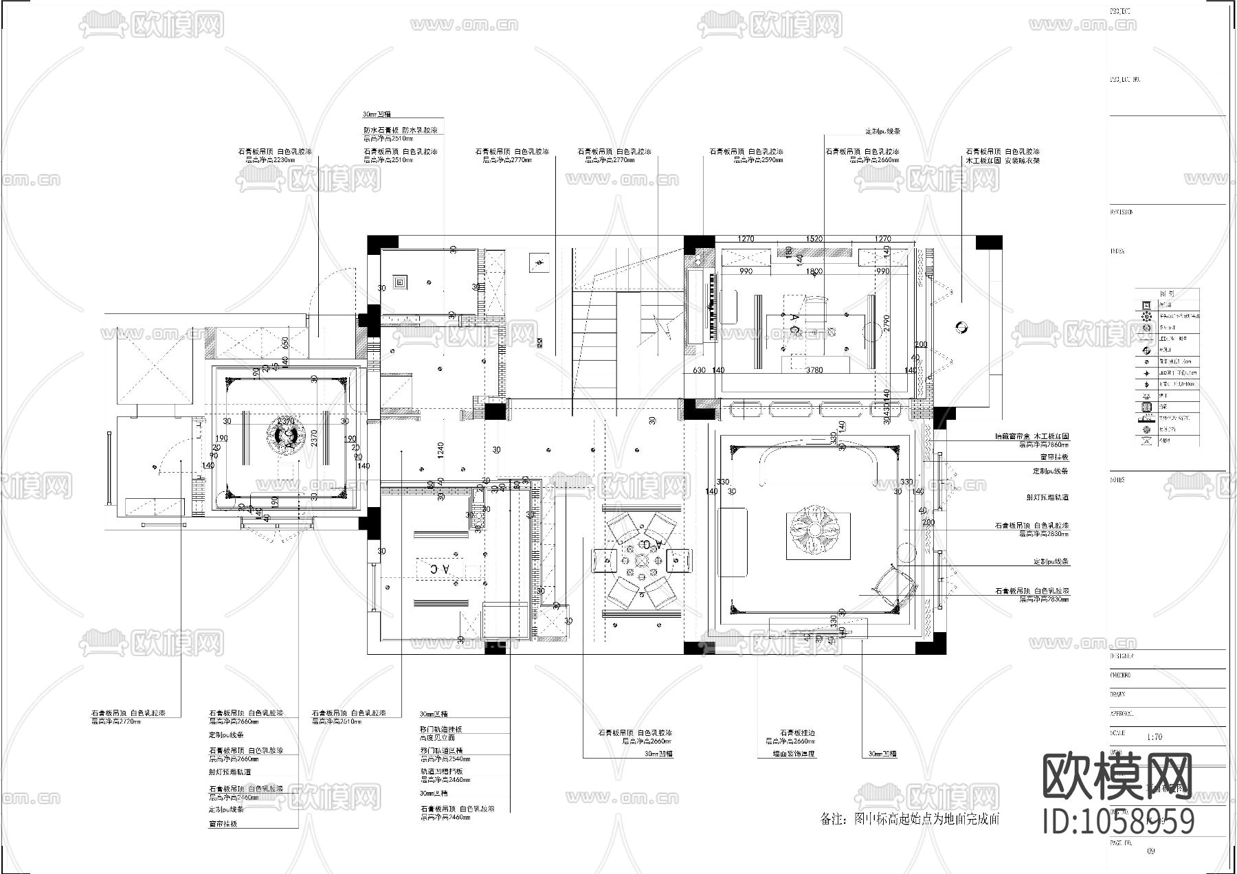 现代私宅设计施工图下载（渲染图8）