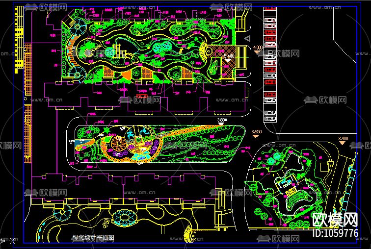 城市广场道路立交桥小区绿化下载（渲染图6）