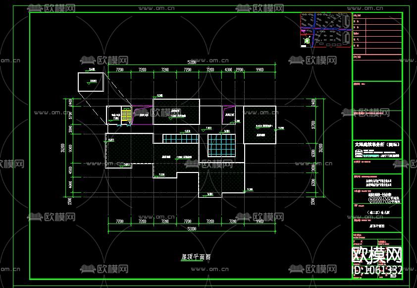 幼儿园建筑CAD施工图（附SU模型）下载（渲染图3）