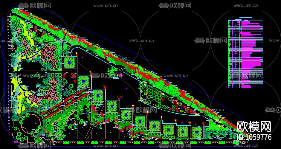 城市广场道路立交桥小区绿化下载（渲染图8）