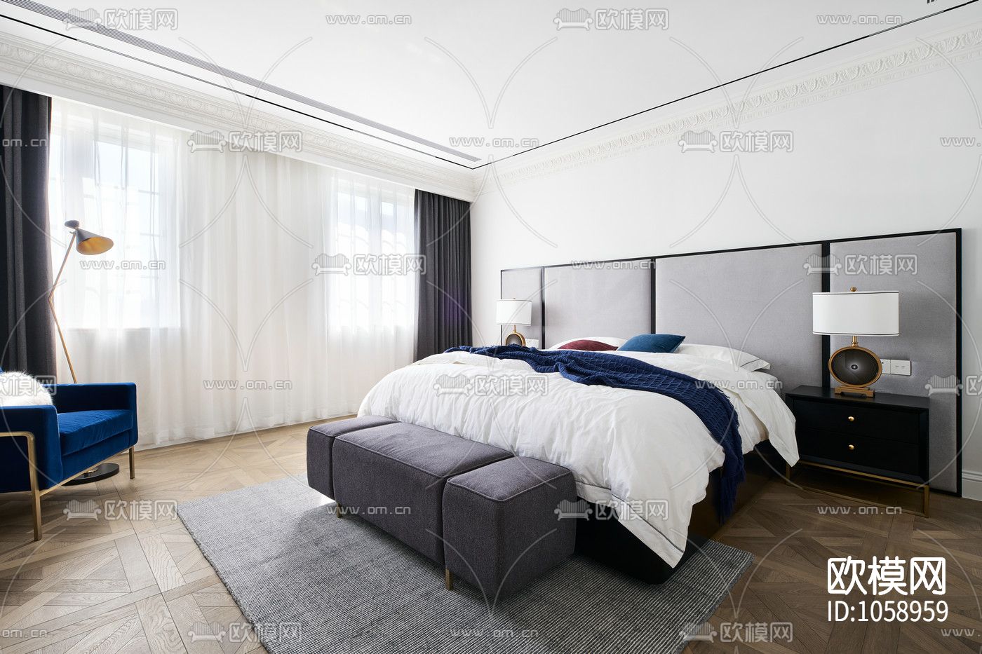 现代私宅设计施工图下载（渲染图2）