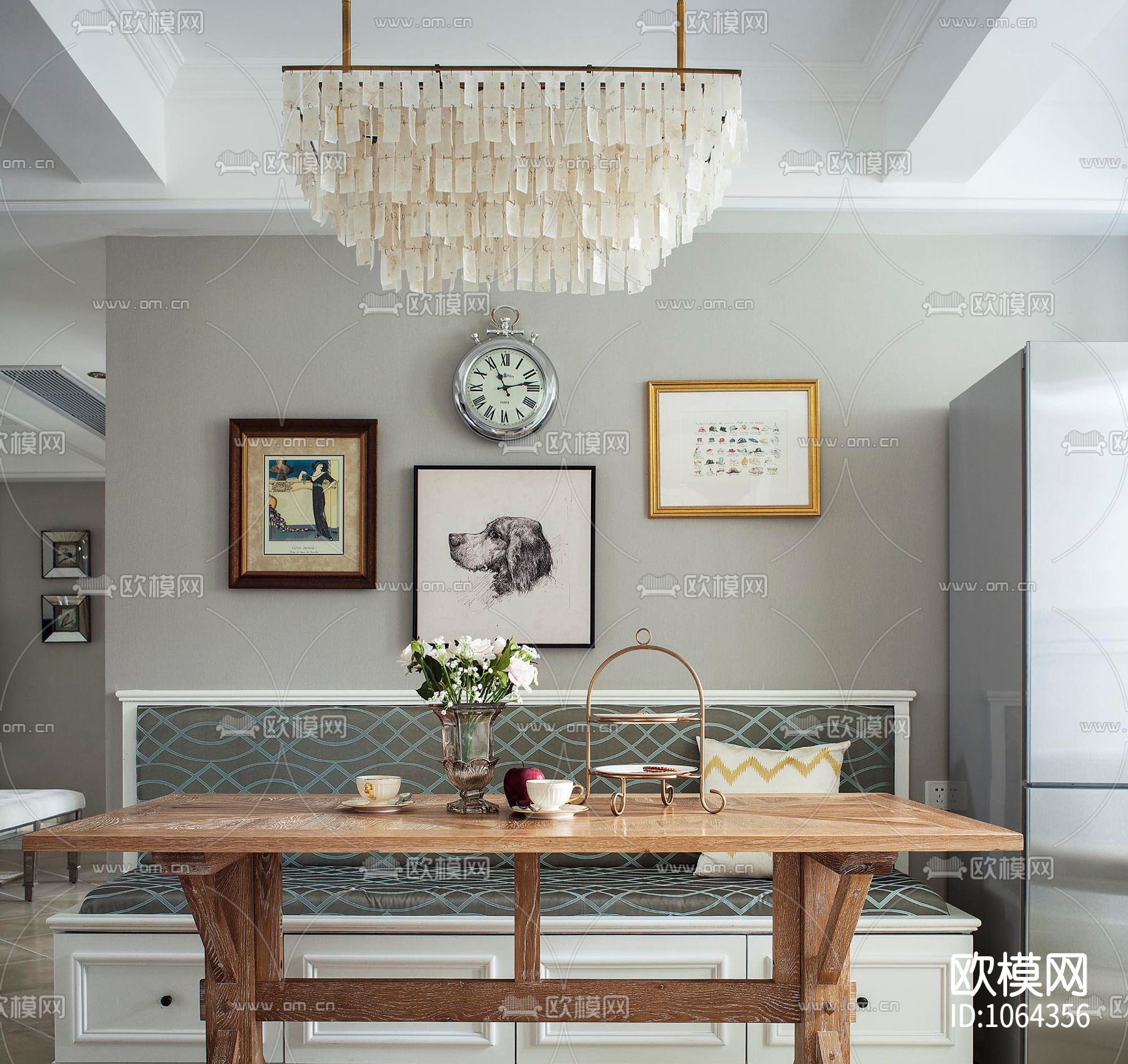 保利心语花园样板间CAD施工图下载（渲染图3）