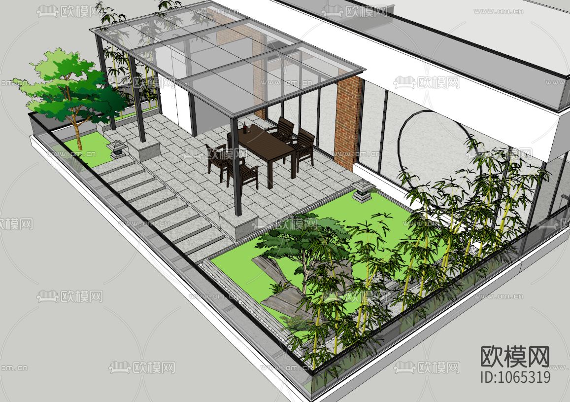 新中式餐厅下载（渲染图5）