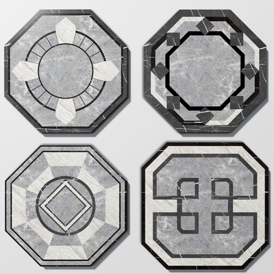 八边形拼花瓷砖3d模型