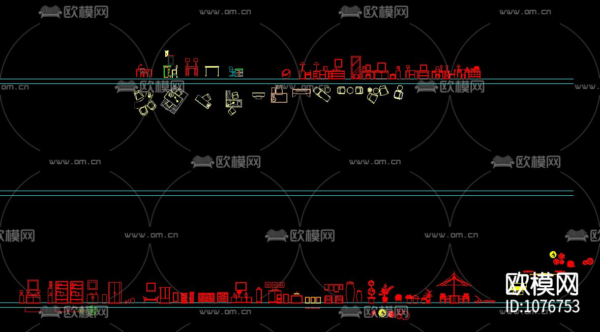 家具卫浴具装饰画五金构件下载（渲染图1）