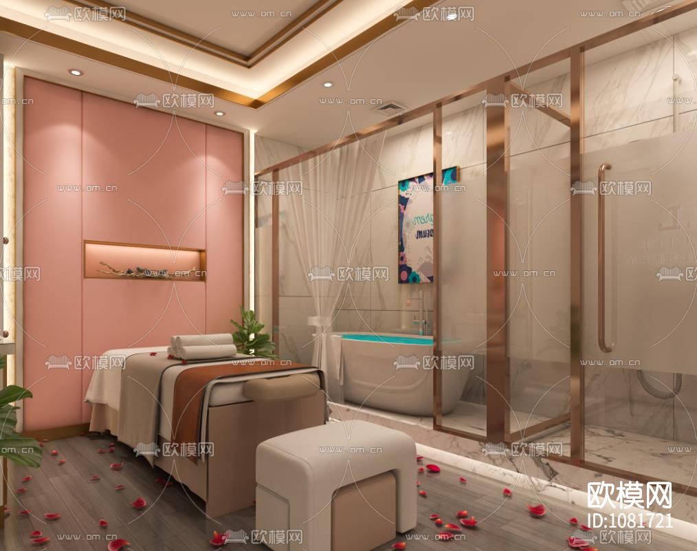 美发美容店300平的设计方案图