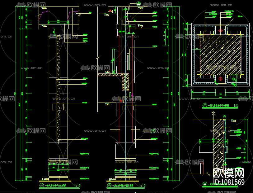 现代风格 吊顶节点 墙面节点 地面节点 节点大全下载（渲染图8）