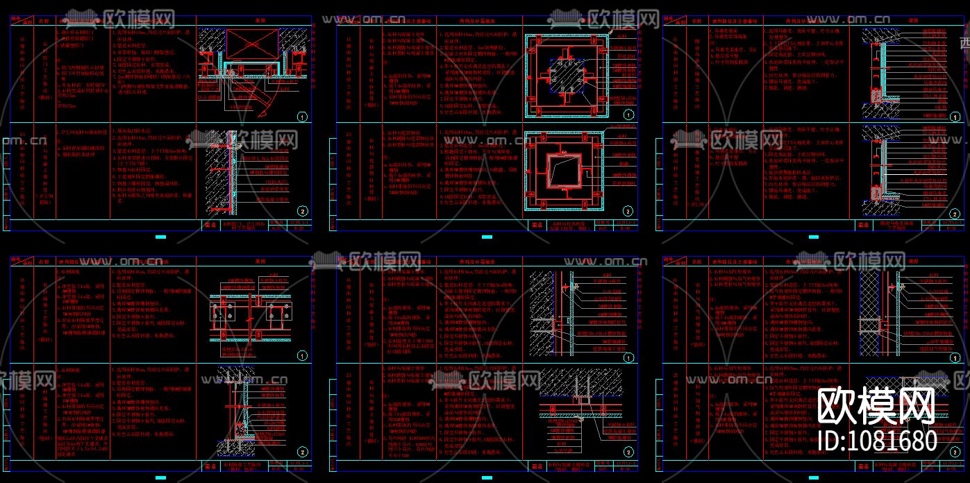 现代风格 吊顶节点 墙面节点 地面节点 节点大全下载（渲染图6）