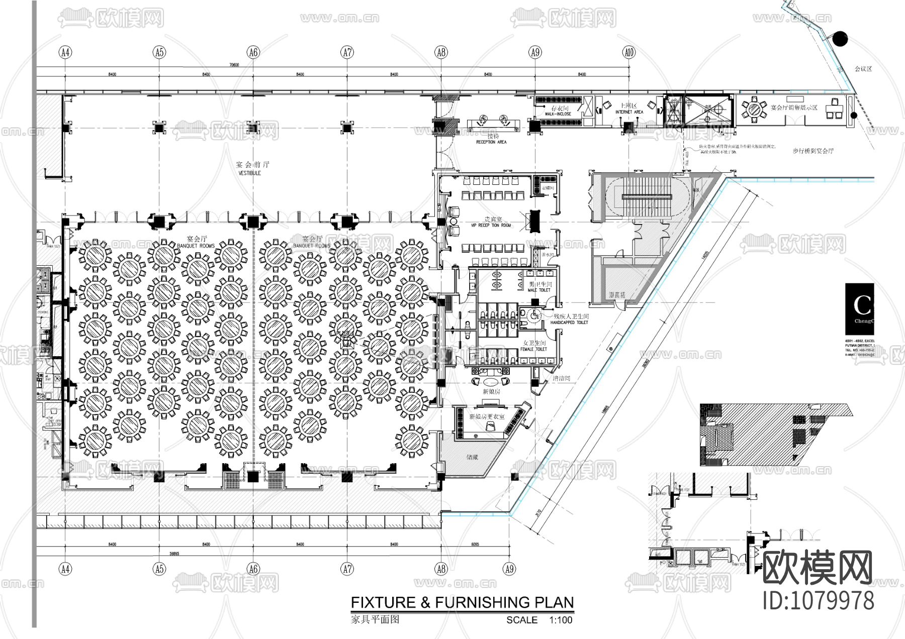 世茂福州洲际酒店施工图下载（渲染图8）