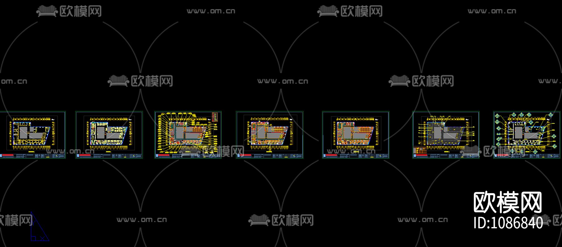 现代办公室设计施工效果图下载（渲染图5）