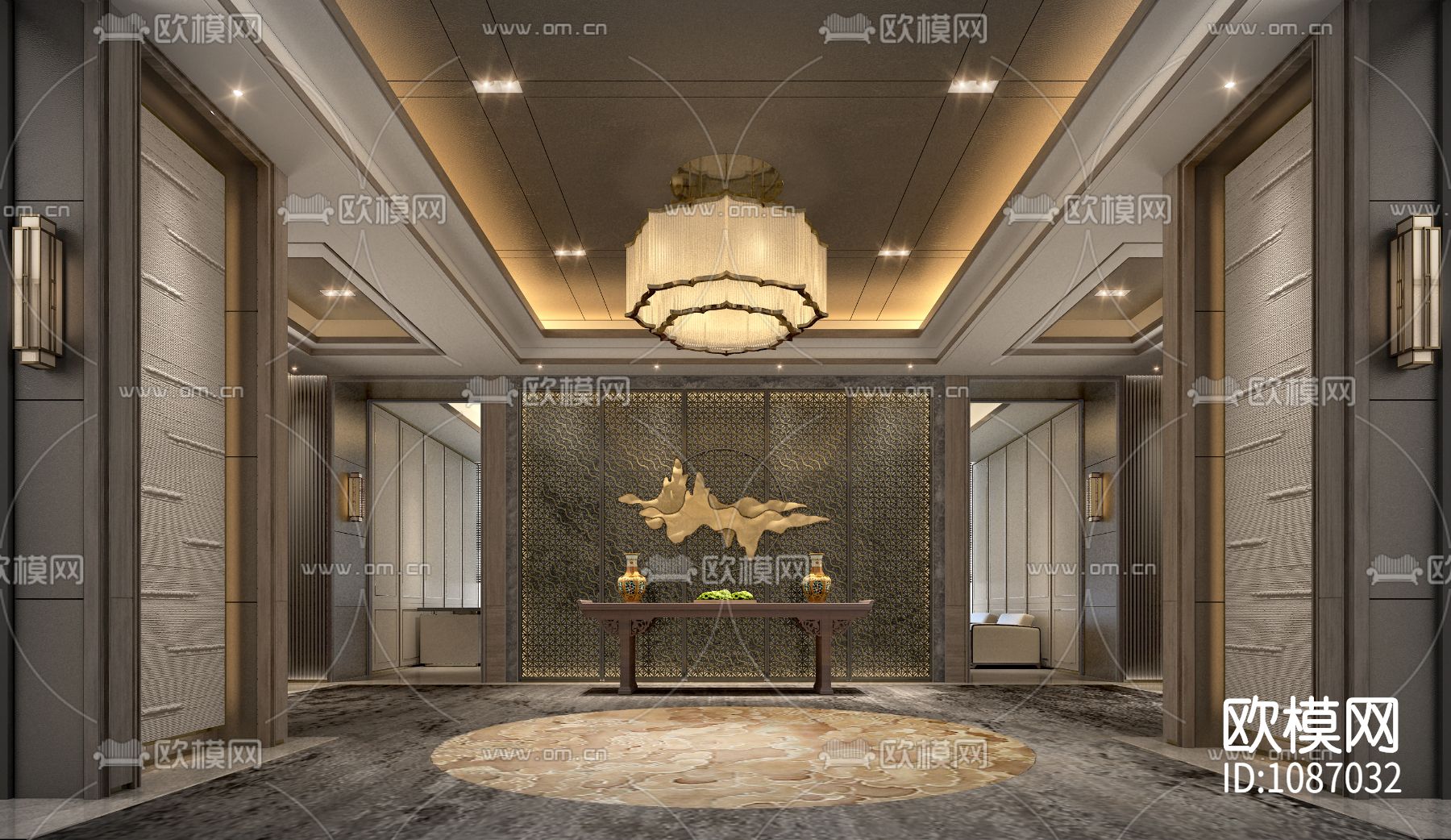 鸿荣源壹方中心办公层丨PPT效果图方案+施工图
