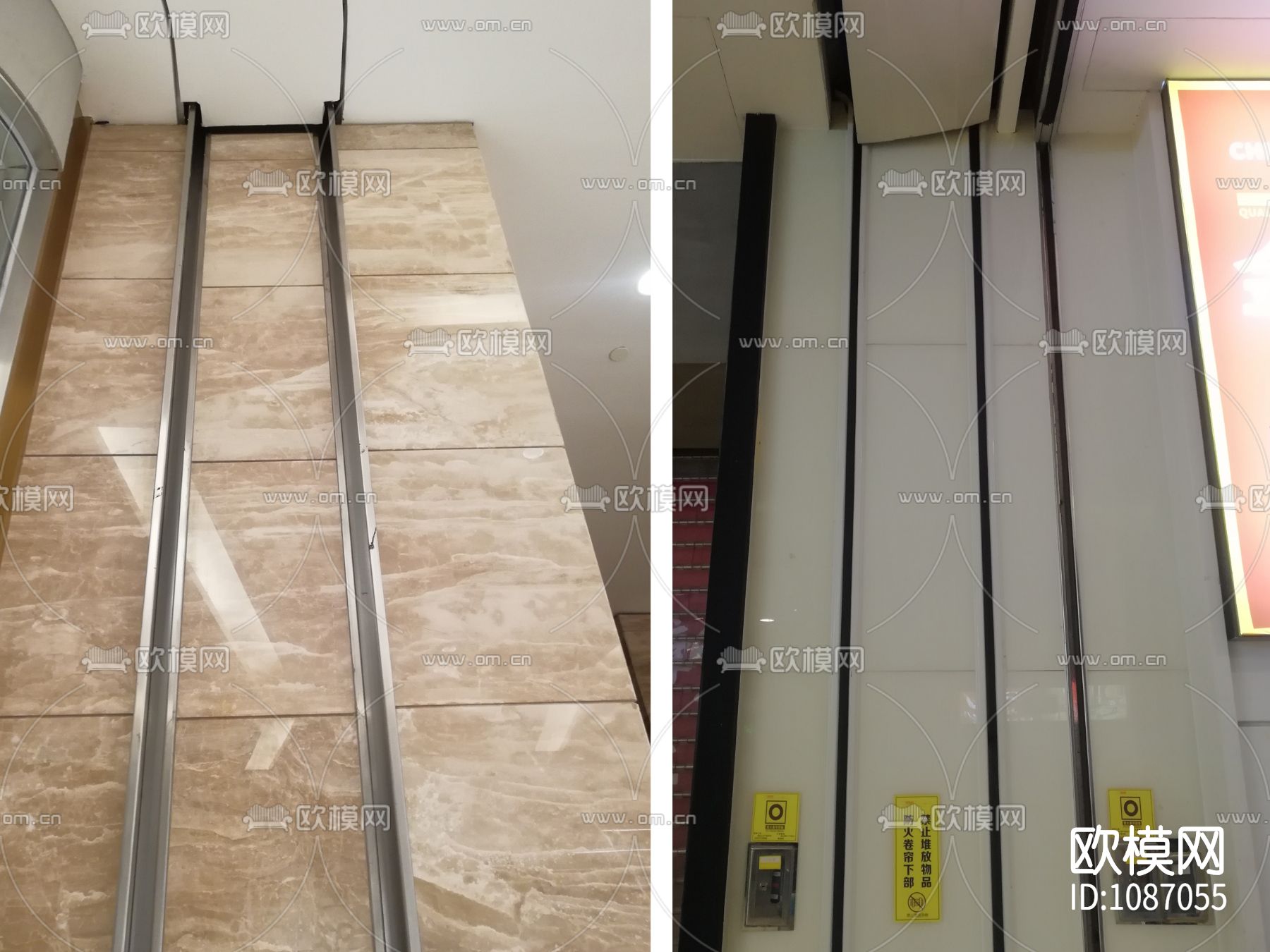 室内防火卷帘通用节点大样详图下载（渲染图8）