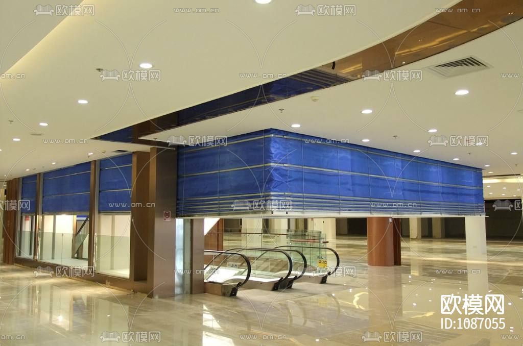 室内防火卷帘通用节点大样详图下载（渲染图1）