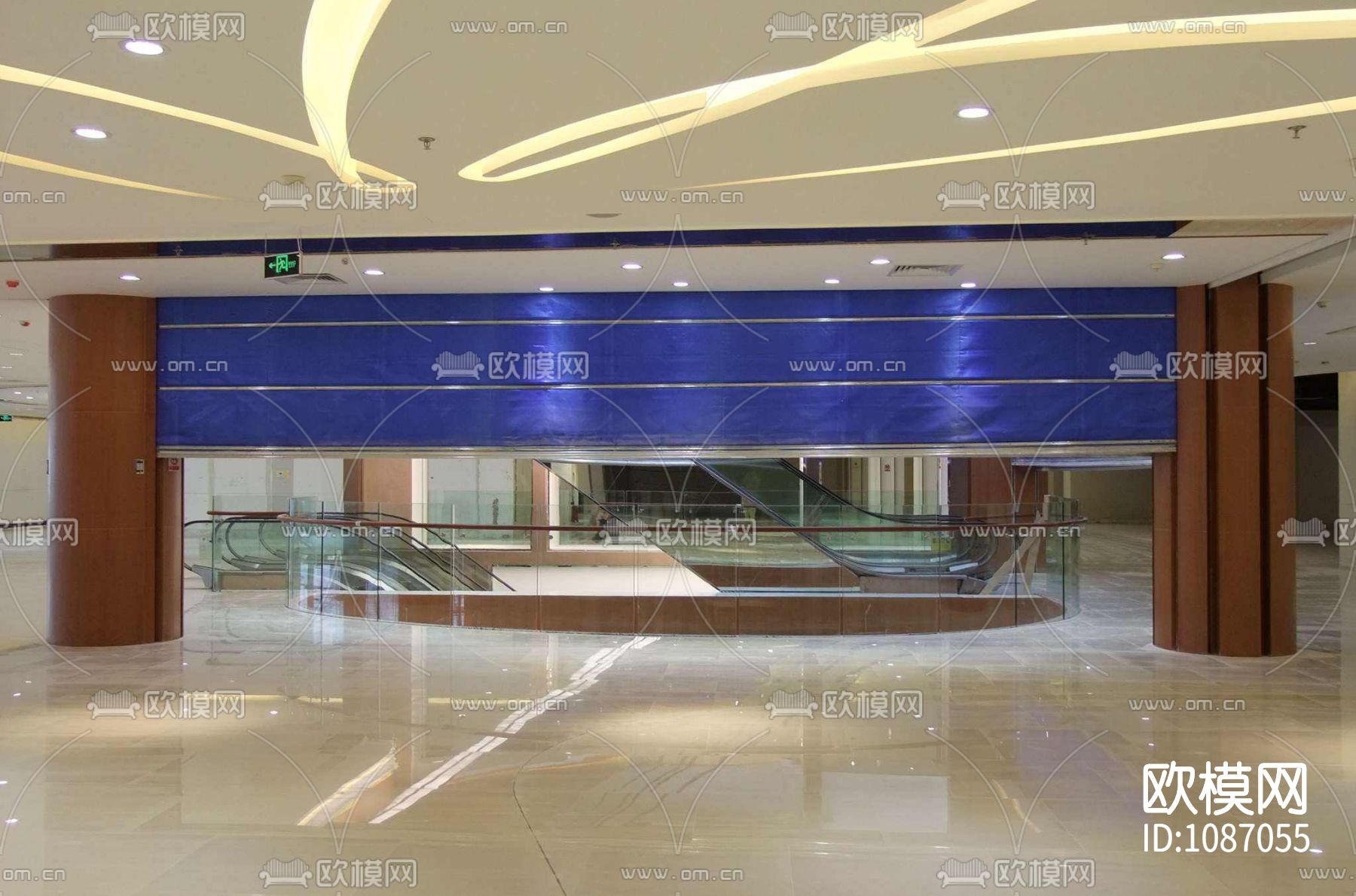 室内防火卷帘通用节点大样详图下载（渲染图9）