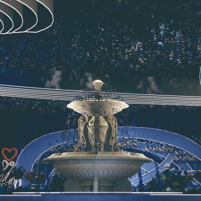  现代婚礼宴会厅su模型 