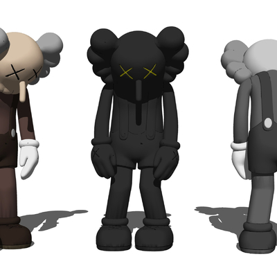  现代熊玩偶su模型 