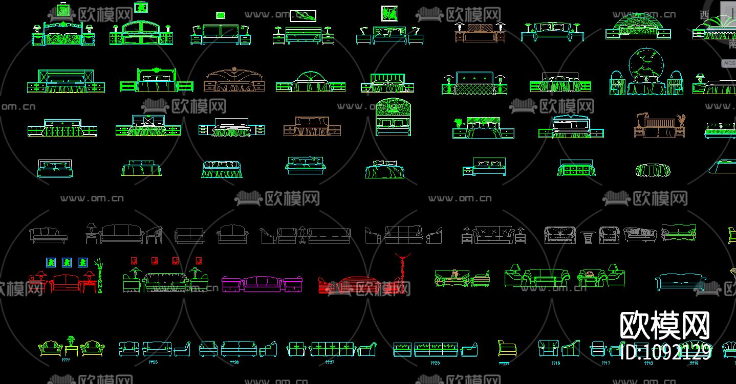 CAD小立面图库下载（渲染图4）
