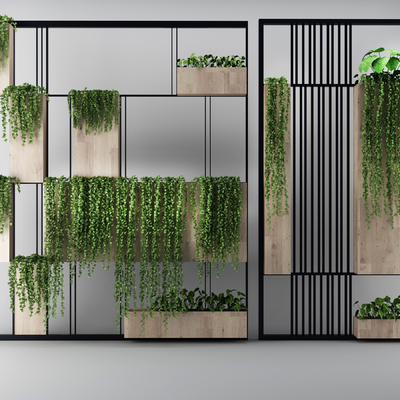 绿植隔断3d模型