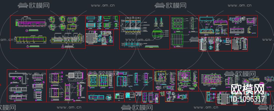 橱柜节点大全下载（渲染图1）