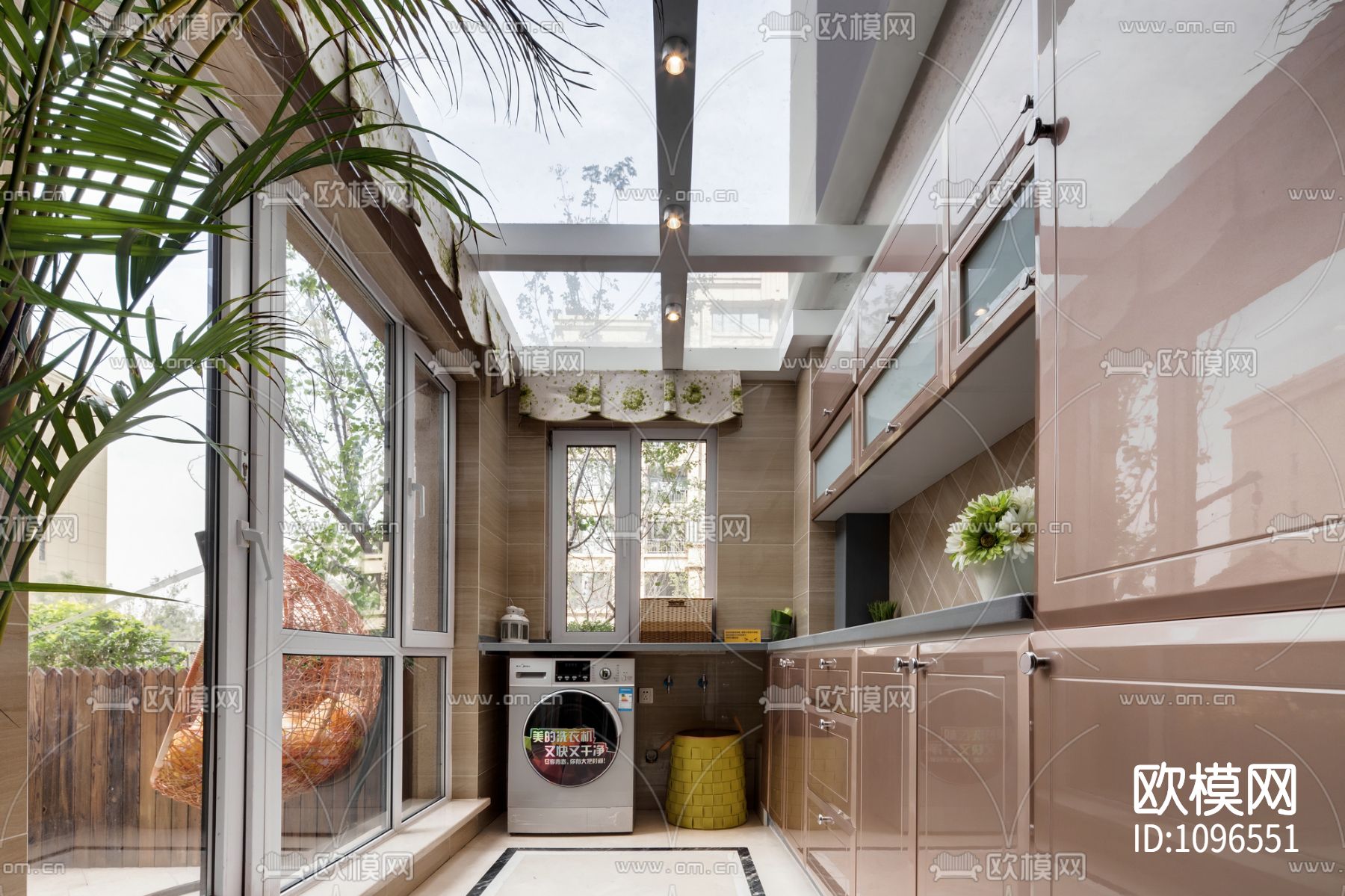 一然设计 新韵至雅259m²别墅装修设计 施工图＋实景照片下载（渲染图9）