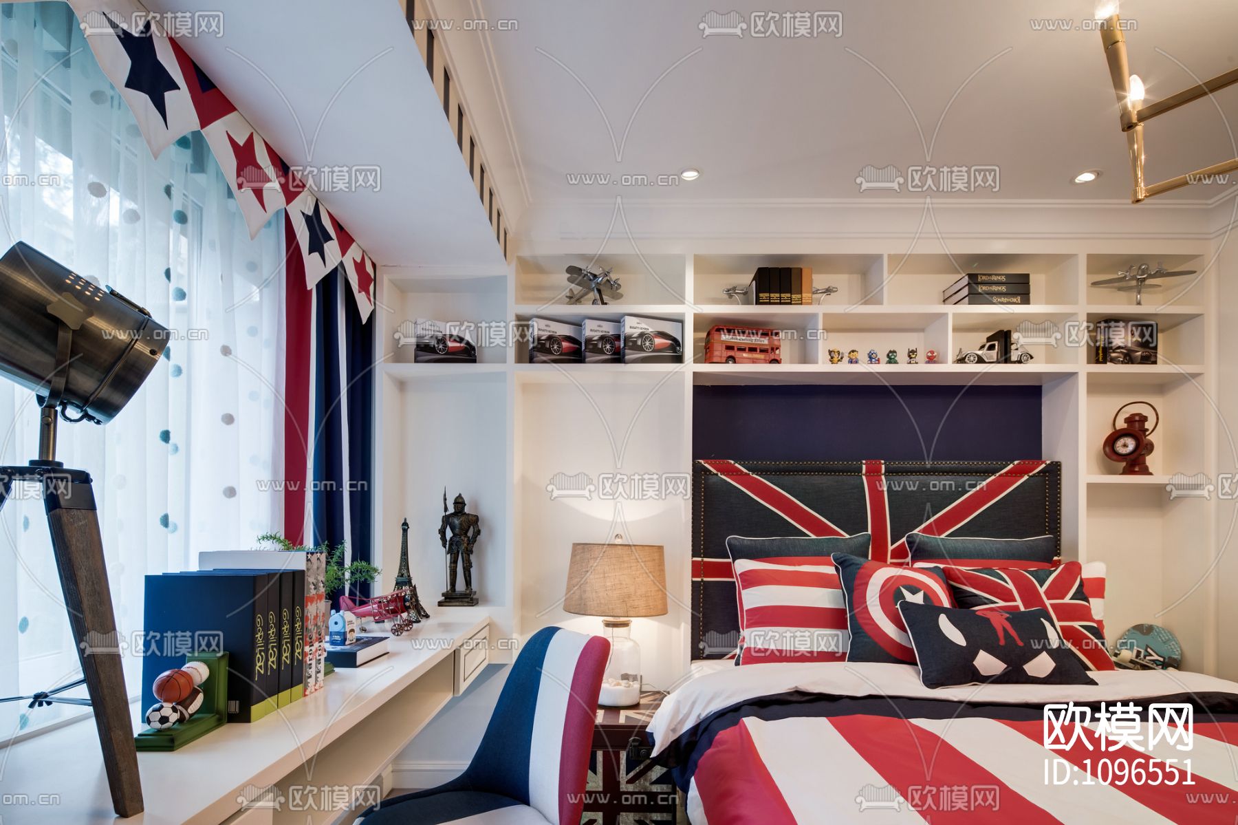 一然设计 新韵至雅259m²别墅装修设计 施工图＋实景照片下载（渲染图10）