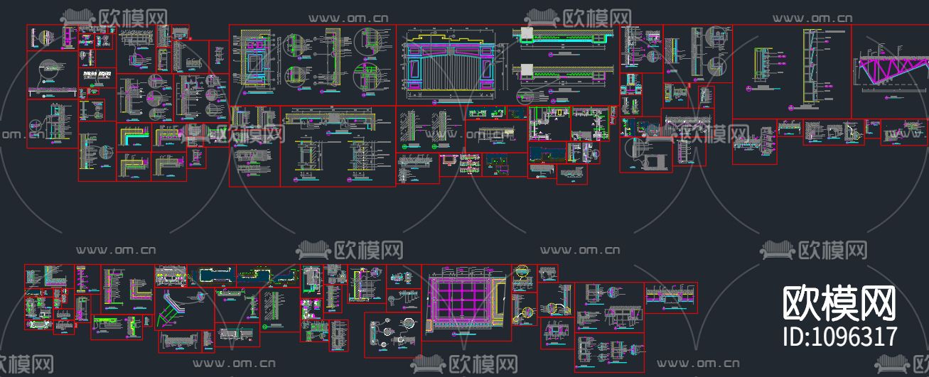 橱柜节点大全下载（渲染图2）