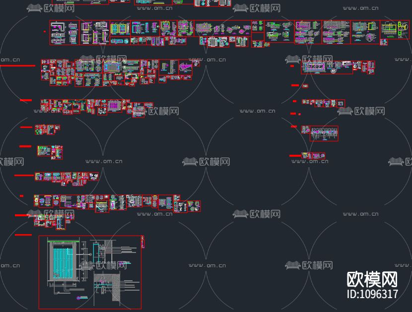 橱柜节点大全下载（渲染图3）