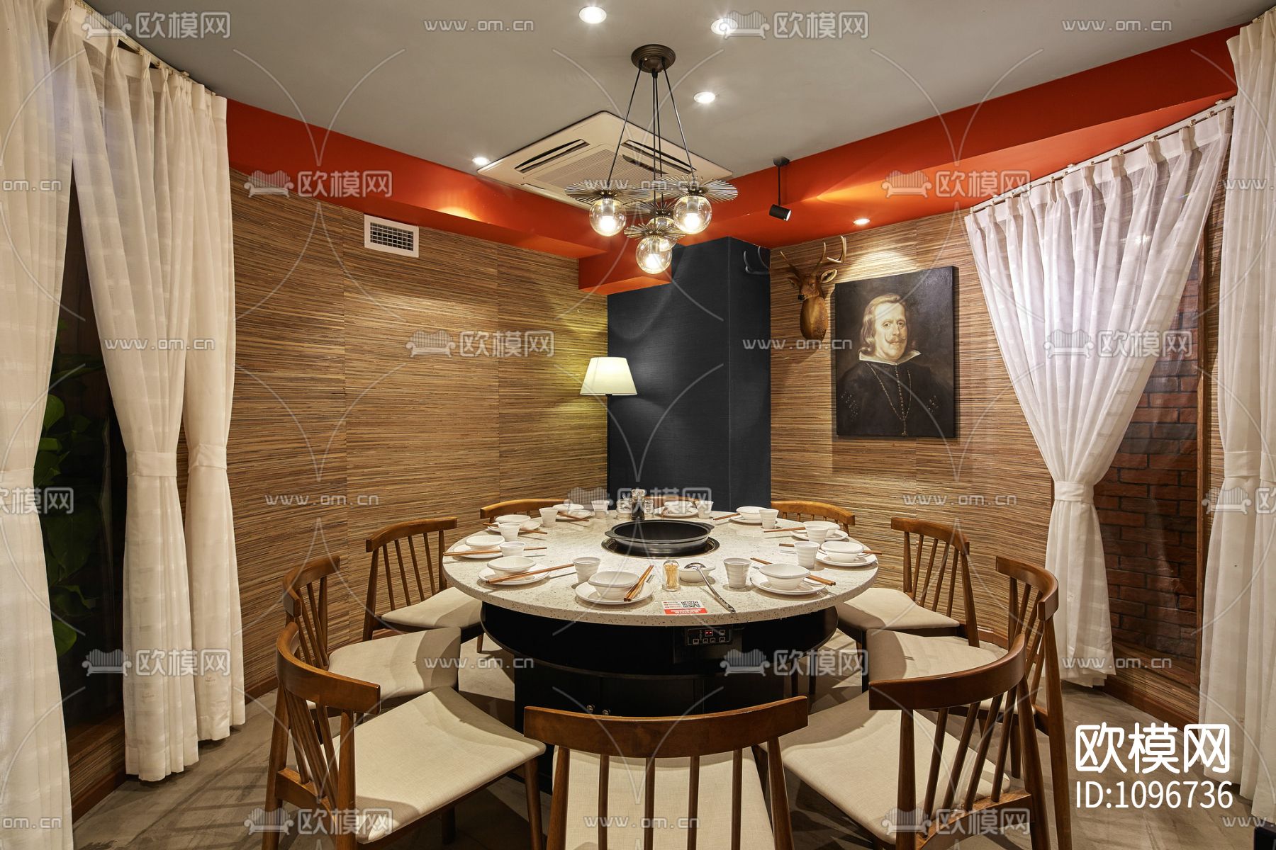 集嘉创意--丼火锅350㎡ 施工图＋实景照片