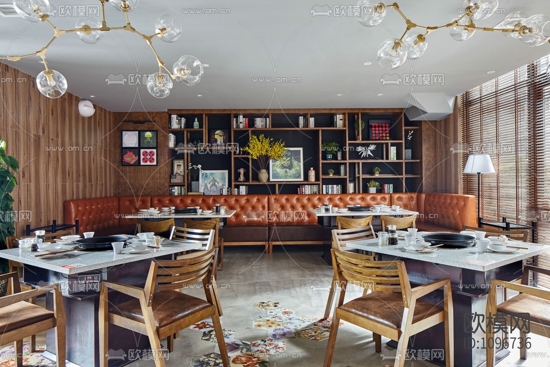 集嘉创意--丼火锅350㎡ 施工图＋实景照片