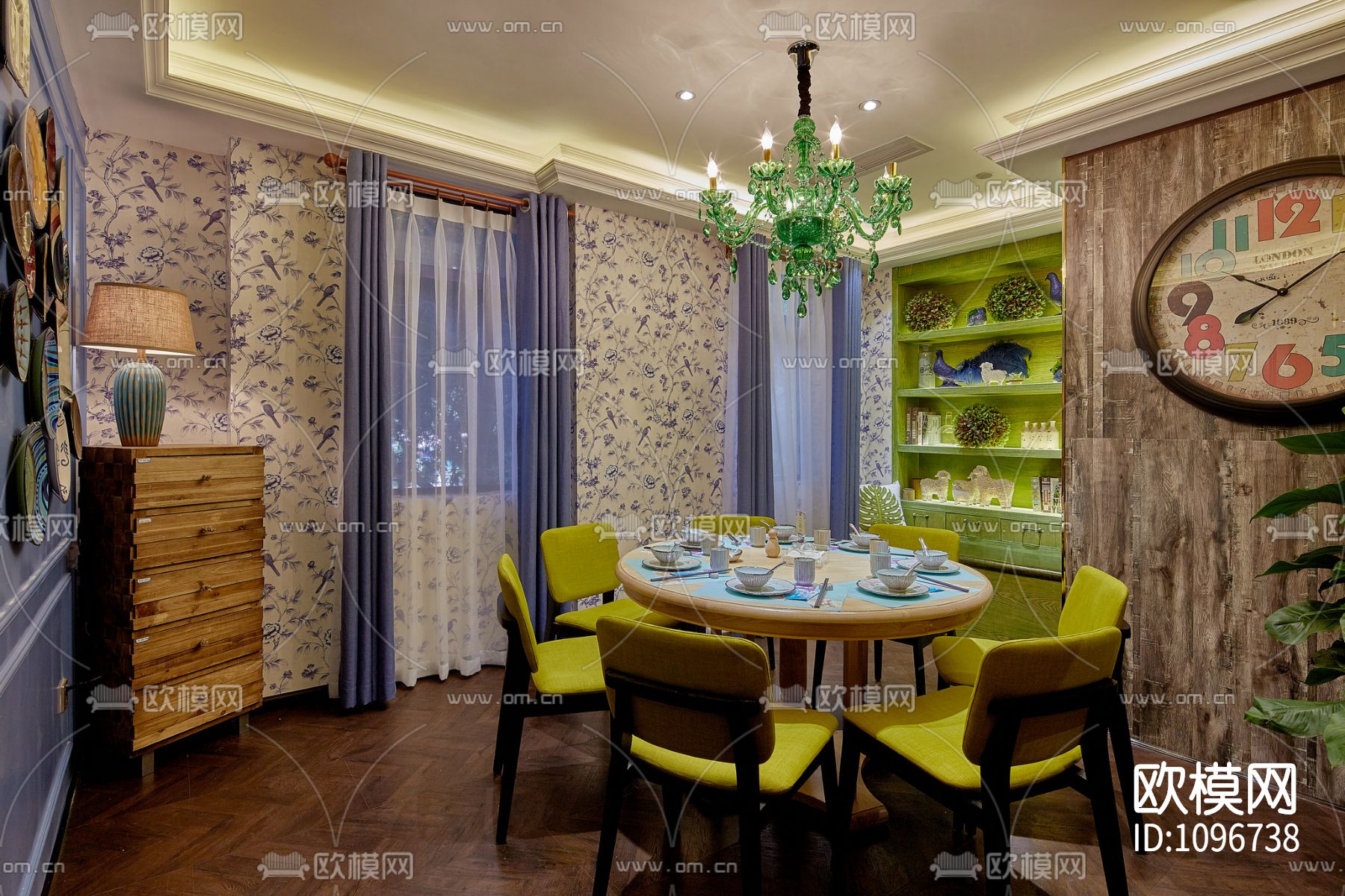 澜悦东南亚料理餐厅600m² 施工图＋实景照片下载（渲染图5）