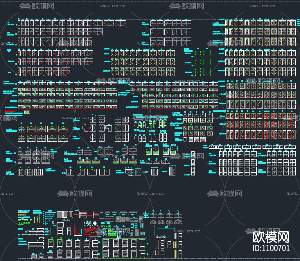 专业橱柜标准图块下载（渲染图3）