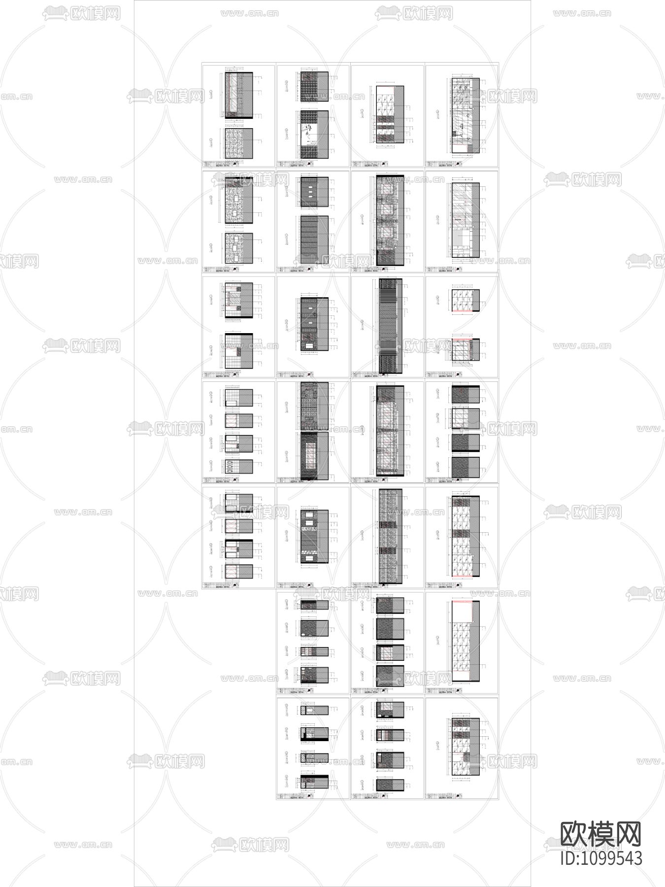 农信社办公楼全套图纸下载（渲染图3）