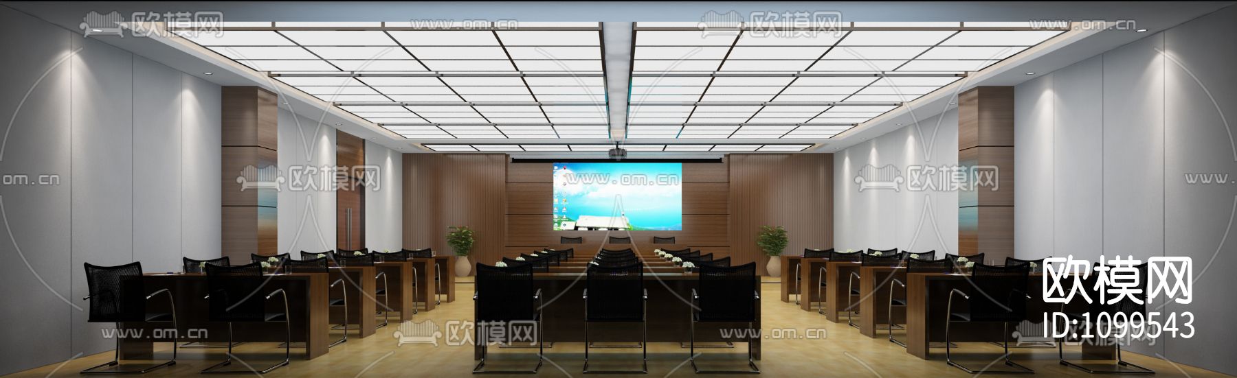 农信社办公楼全套图纸下载（渲染图6）