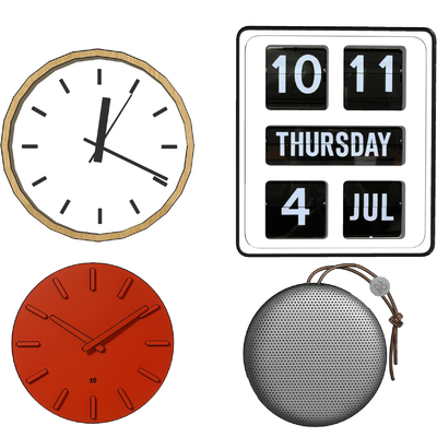  北欧日历挂钟su模型 