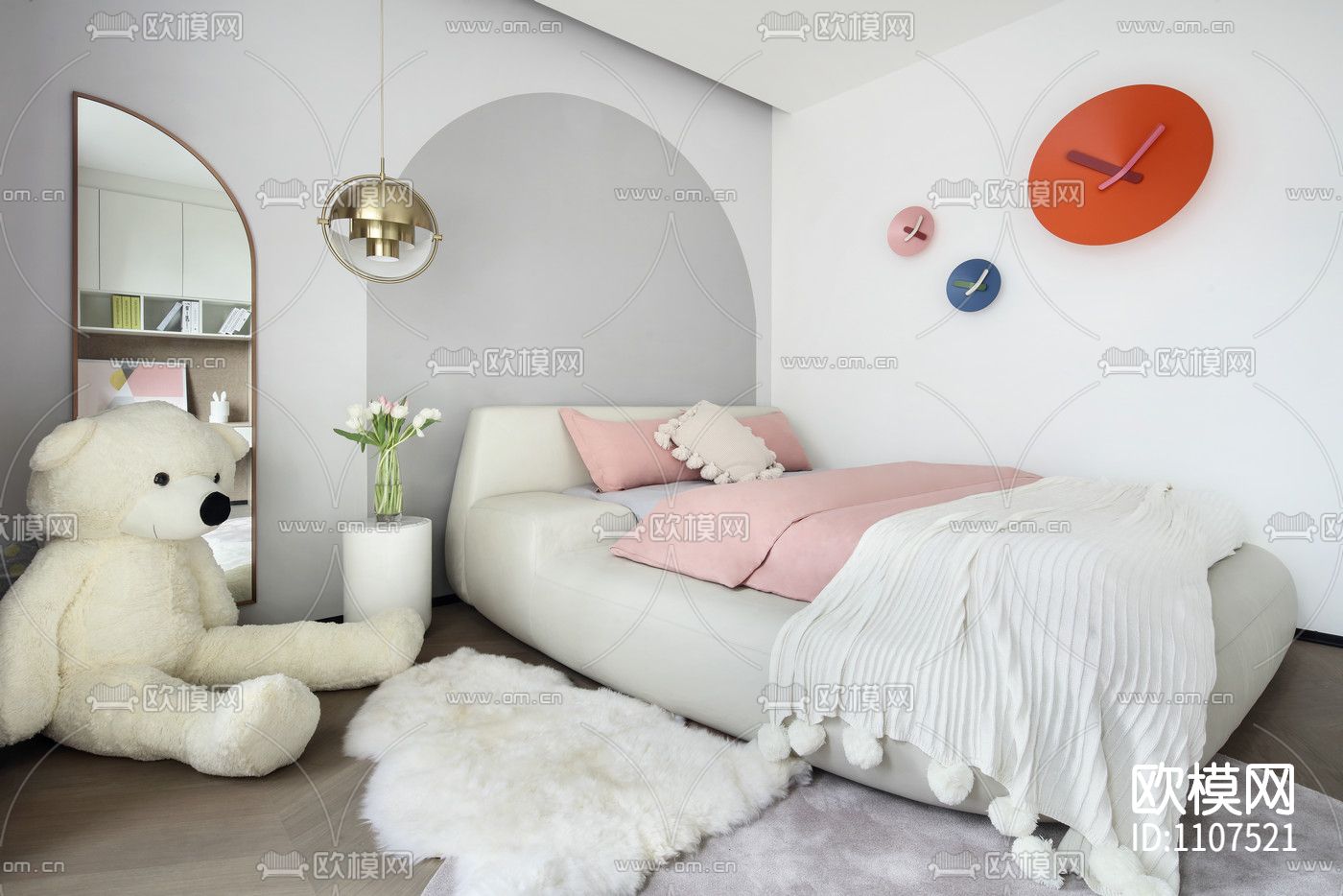 [上海]-汤臣一品现代轻奢住宅施工图+效果图+3D模型下载（渲染图10）