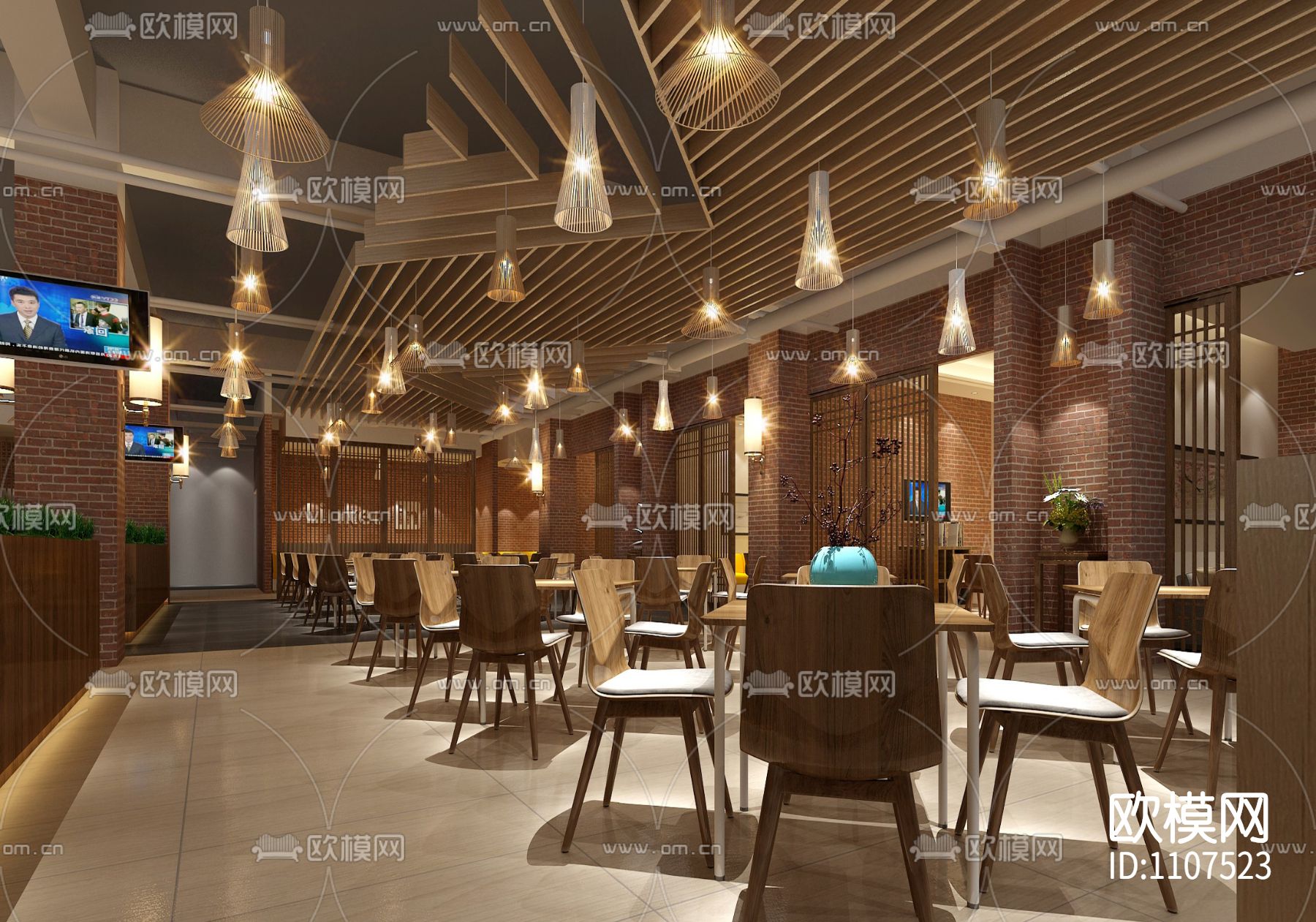 北京某大学食堂CAD施工图_效果图_水电
