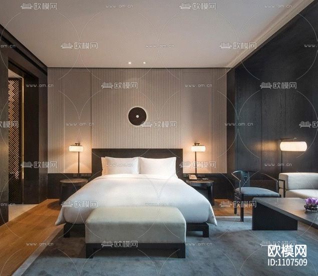 花间堂-周庄新中式休闲度假民宿客栈CAD施工图+设计方案+客房SU下载（渲染图6）