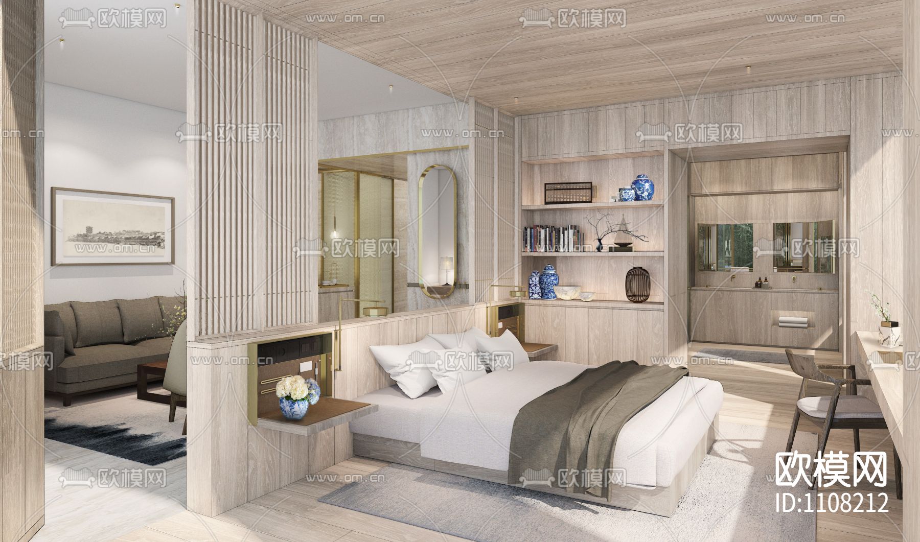 武汉艾迪逊酒店 效果图+彩立面+设计方案+前期方案下载（渲染图6）